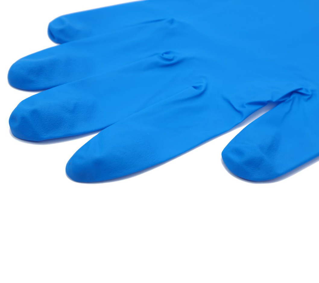 Chlorine wash process latex gloves