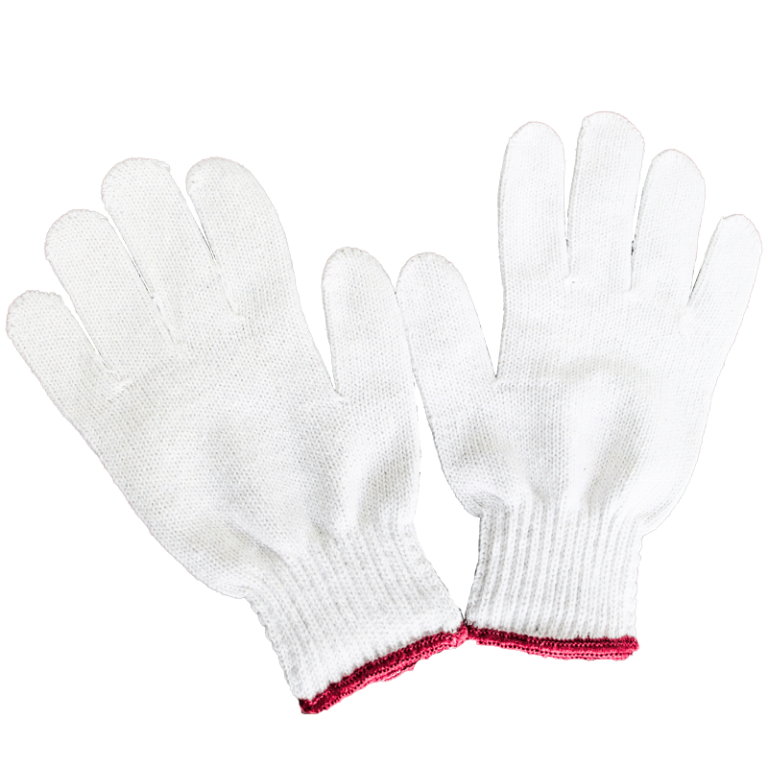Classic style white cotton gloves