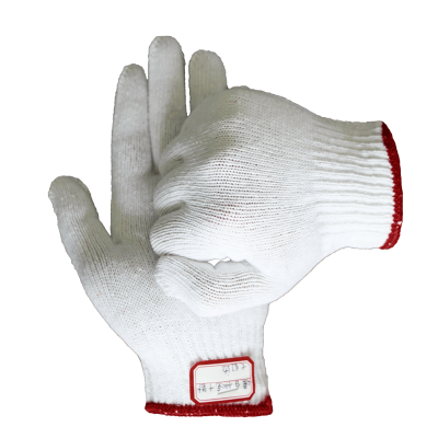 Classic style white cotton gloves (5)
