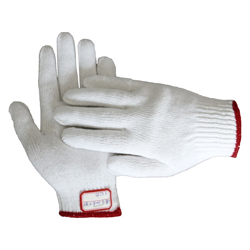 Classic style white cotton gloves