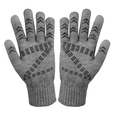 Cotton knitted warm winter gloves (6)