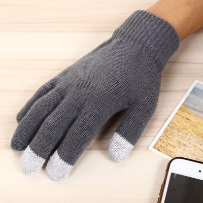 Custom color touch screen knitted winter gloves (3)