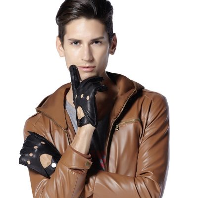 Custom men’s fashion deerskin driving gloves (4)