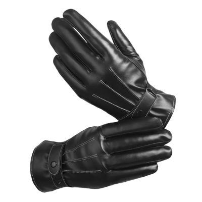 European and American style retro leather gloves (5)