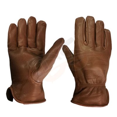 Genuine leather classic elegant leather gloves (4)