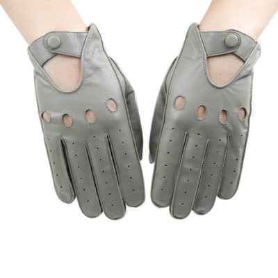 Hollow soft goat leather driving gloves (5)