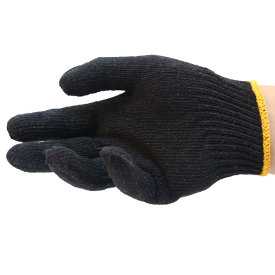 Hot sale black cotton gloves (2)