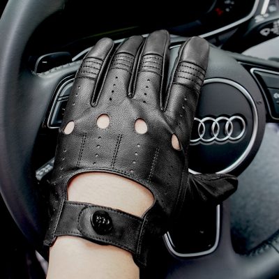 Men’s car driving leather gloves