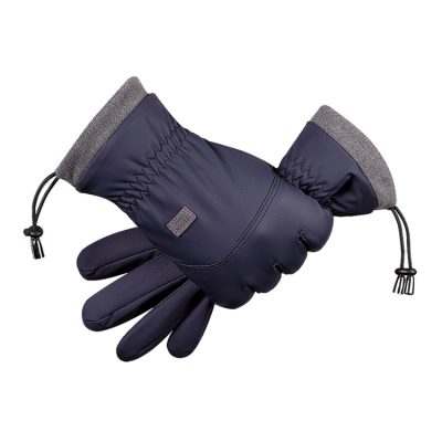 Outdoor wind and cold leather gloves (3)