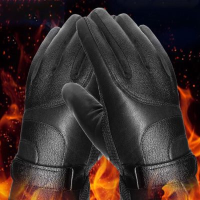 Stitching wear-resistant outdoor leather gloves (2)