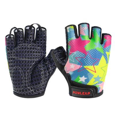 Summer short finger kids bicycle gloves (5)