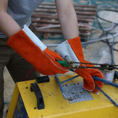 Synthetic leather thick welding gloves (4)