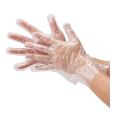 Tough waterproof disposable PE gloves (2)