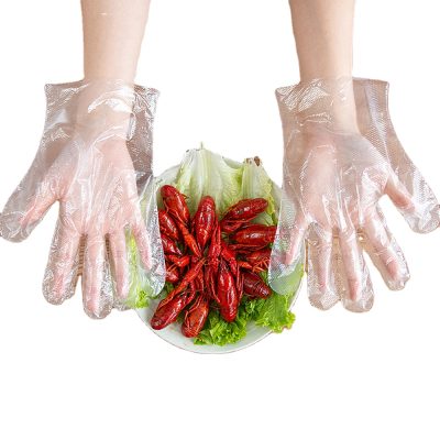 Tough waterproof disposable PE gloves (2)