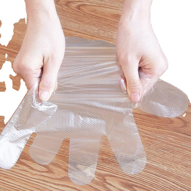 Tough waterproof disposable PE gloves (3)