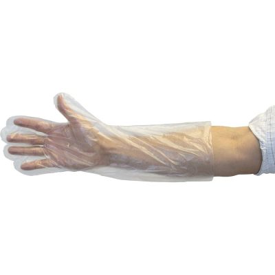 Transparent and durable PE disposable gloves (1)
