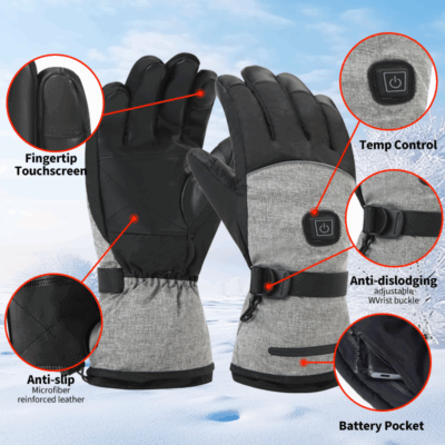 heated gloves with 5000mAh battery