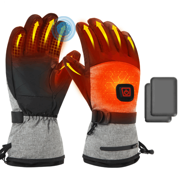 5V Electric Motorcycle Heated Gloves Manufacturer 5000mAh Power (4) heated gloves with 5000mAh battery
