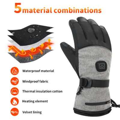 heated gloves with 5000mAh battery