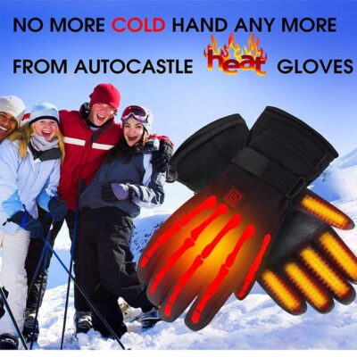 waterproof heated winter gloves