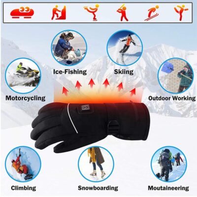 waterproof heated winter gloves