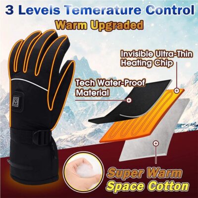 waterproof heated winter gloves