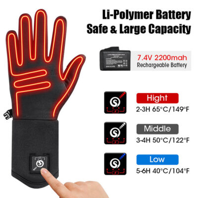 Rechargeable heated glove liner