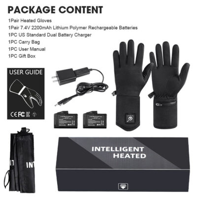 Rechargeable heated glove liner