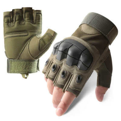 anti-cut half-finger tactical gloves for men