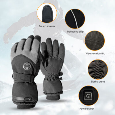 Custom heated ski glove liners