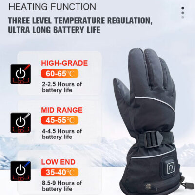 Custom heated ski glove liners