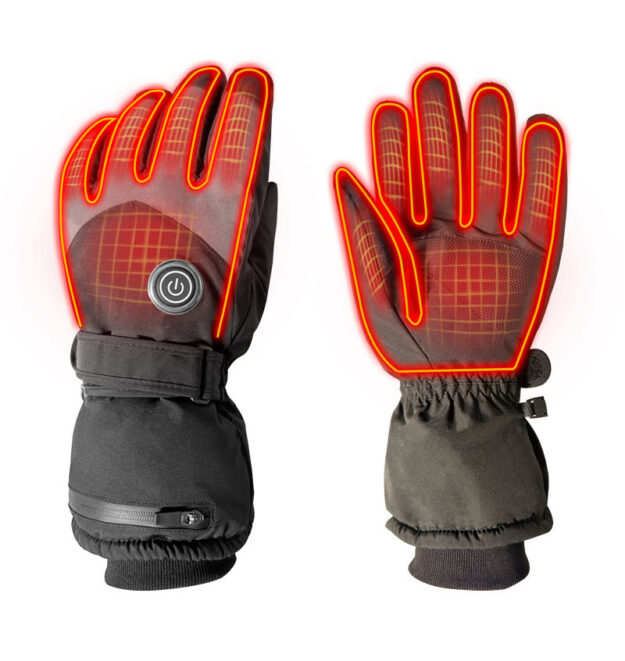 Custom Heated Ski Glove Liners Touchscreen Winter Motorcycle (4) Custom heated ski glove liners
