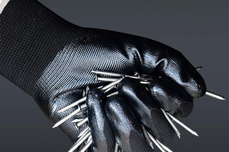 waterproof nitrile safety work gloves