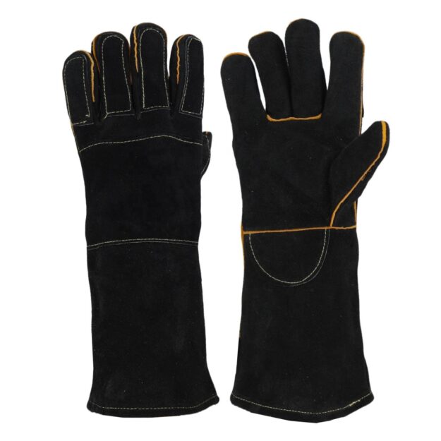 Custom Welding Gloves Fire Resistant Cow Split Leather Tig (6) cow split leather welding gloves
