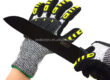 cut resistant mechanic impact gloves