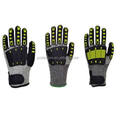 cut resistant mechanic impact gloves