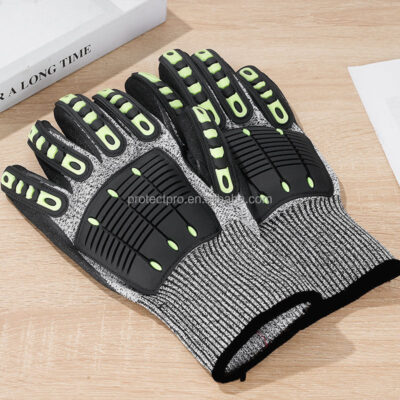 cut resistant mechanic impact gloves