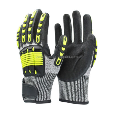 cut resistant mechanic impact gloves