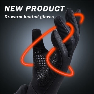 Thin heated glove liners rechargeable
