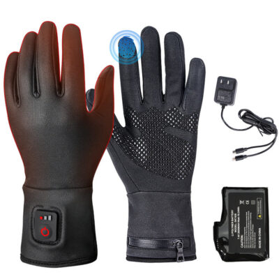 Thin heated glove liners rechargeable