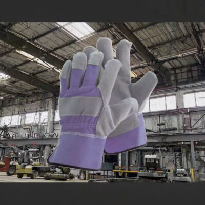 Leather Half Welding Gloves Supplier  Short Safety Work Gloves
