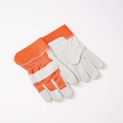 Leather Half Welding Gloves Supplier  Short Safety Work Gloves