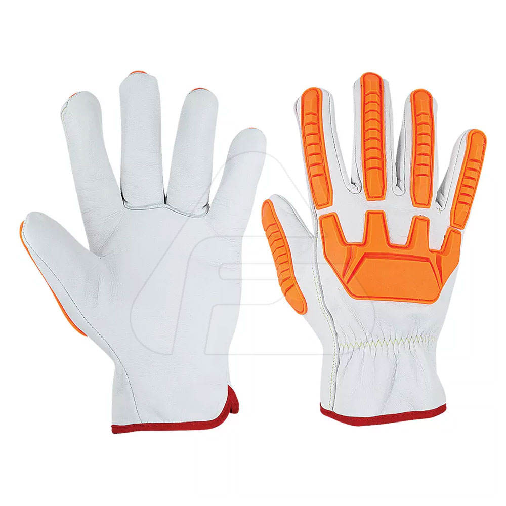 Custom leather mechanic gloves