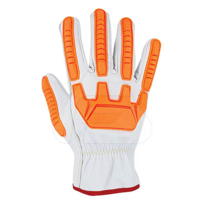 Custom leather mechanic gloves