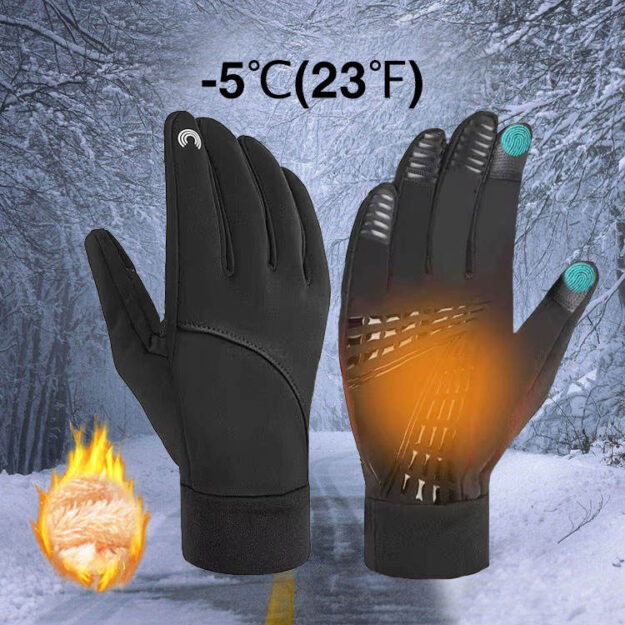 Men’s Cycling Driving Gloves Factory Thermal Waterproof Winter (4) Men’s Cycling Driving Gloves Factory Thermal Waterproof Winter