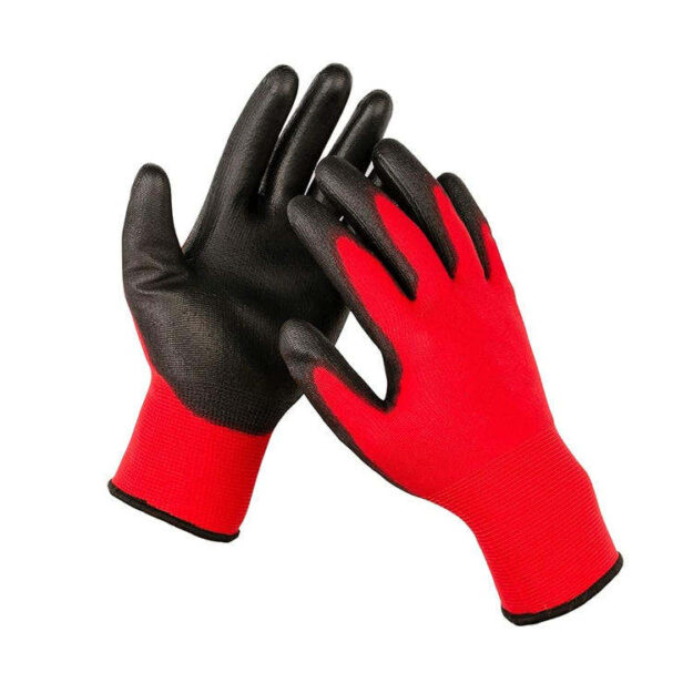 Men’s Nitrile Palm Coated Work Gloves Factory Safety Gloves (3) coated construction work gloves