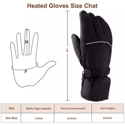 heated gloves for ski and motorcycle use