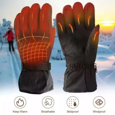 heated gloves for ski and motorcycle use