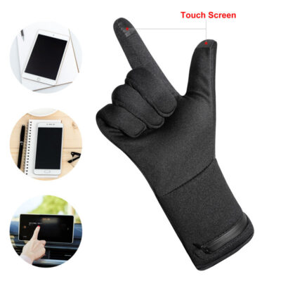 Touchscreen heated riding gloves