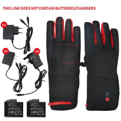 Waterproof heated motorcycle gloves